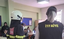 Büyükşehir İtfaiyesi’nden öğrencilere eğitim