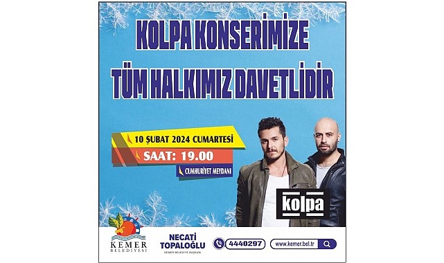 Kolpa Kemer'de konser verecek